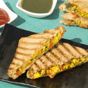 Grilled Smokey Paneer Sandwich